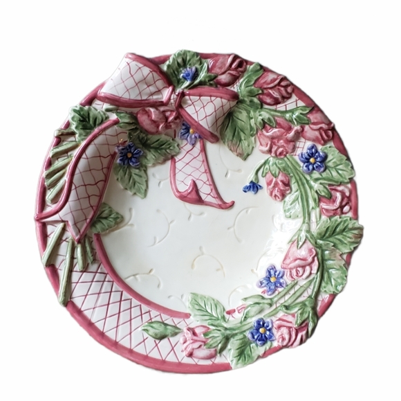 Fitz and Floyd Other - Vintage Fitz & Floyd For All Seasons Romantic Garden Ceramic Bowl